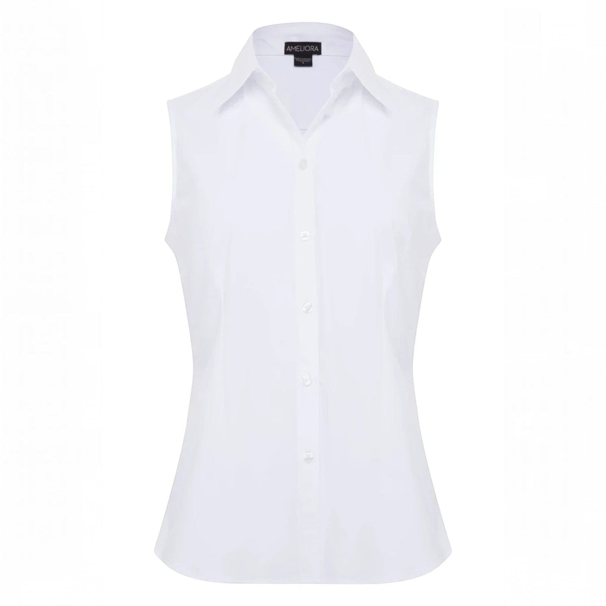 Annie Sleeveless Button Up Shirt